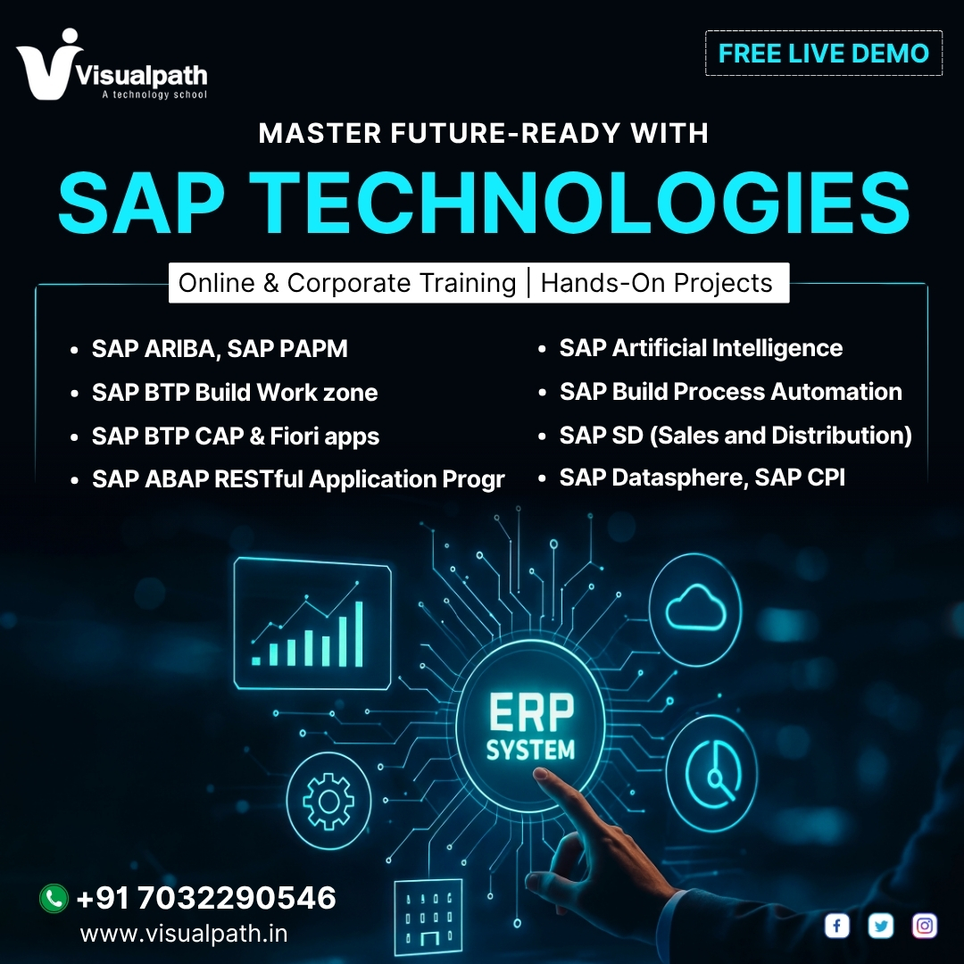 VisualpathPro's tweet image. 📢 Advance Your Career with SAP Technologies! 
🎯 Build real skills in top SAP modules with hands-on projects and practical workflows that prepare you for strong career opportunities in IT and cloud roles. 
𝗖all 𝘂𝘀: +91 7032290546
𝗩𝗶𝘀𝗶𝘁: visualpath.in
#SAP