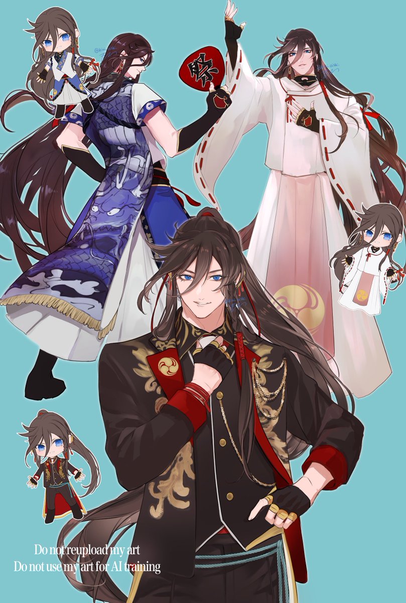 kiui_oishii_'s tweet photo. 遅れましたが刀ミュ10周年おめでとうございます❕
兼さんのライブ衣装第1形態コレクション𝜗𝜚
私は特に歌合、らぶフェス2018、江水の衣装が大好きです🥹 https://t.co/dB5Ua9rCvz