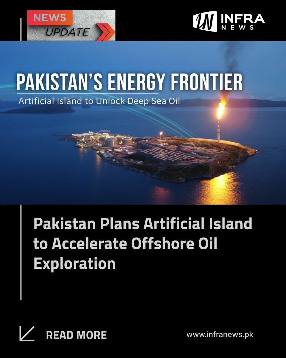 infranewspk's tweet image. Pakistan is moving ahead with an ambitious offshore energy initiative as Pakistan Petroleum Ltd (PPL) prepares to construct an artificial island to fast-track oil and gas exploration activities...

Read Full Story Here: infranews.pk/pakistan-plans…

#infranews