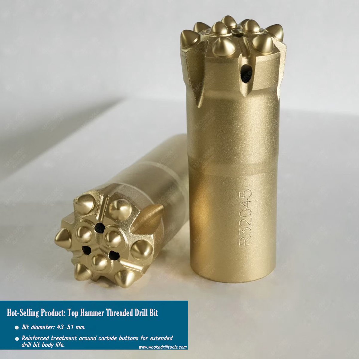 Cyndee4125's tweet image. Top hammer thread bits—-Delivering powerful impact and precise fit for faster, more efficient rock drilling.

wookedrilltools.com

#threadbits #tophammerbits #drillingtools #drillbits #tophammerbits #bitsfactory #threadbitsfactory #wookebits #wookethreadbits