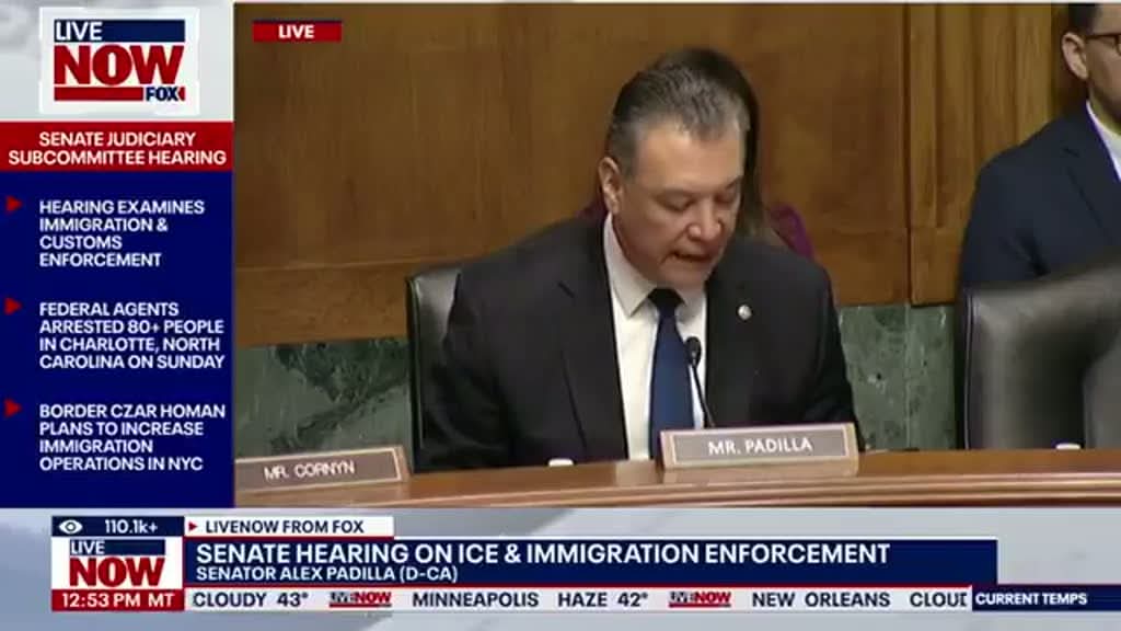 rudolfhenryk5's tweet image. 🚨 TOTAL BLOWUP: Sen. Alex Padilla erupted during today’s Senate hearing, delivering an emotional tirade filled with serious accusations before abruptly walking out.
He alleged that ICE has acted like a “secret police force,” citing claims ranging from aggressive arrests to…