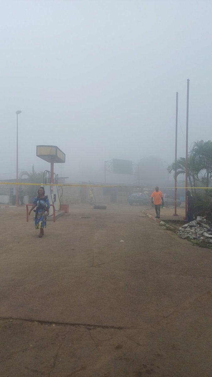 Ale mgła dziś rano... dwanaście km już za mną! Przeszedłem min przez Inoni Plato