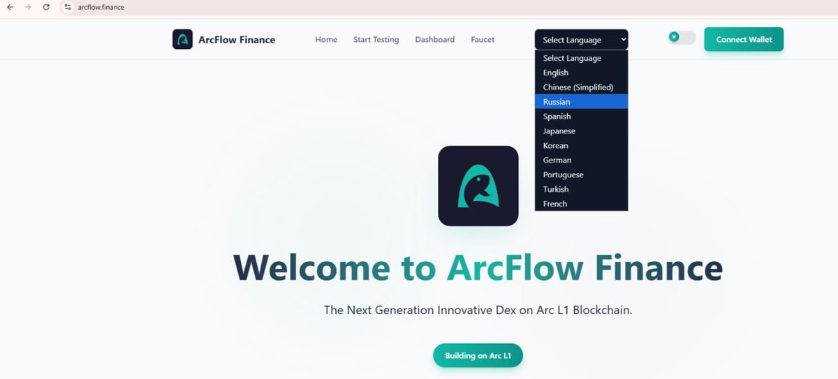 Ngogiahan154941's tweet image. ArcFlow is breaking barriers.
With full multi-language support, anyone around the world can now explore, mint, and join the ecosystem with ease.
Global access, unlocked.
@ArcFlowFinance 
#ArcFlowFinance