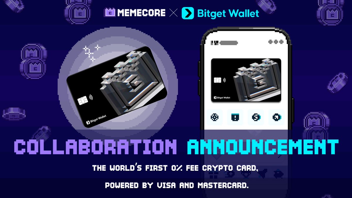 MemeCore_M's tweet image. MemeCore X Bitget Wallet

We&apos;re excited to announce our partnership with Bitget Wallet to launch an exclusive, custom crypto card!

We are also dropping $M rewards to the first 100 users who claim the MemeCore X Bitget Wallet

1️⃣The FIRST 100 users who claim the card will each…