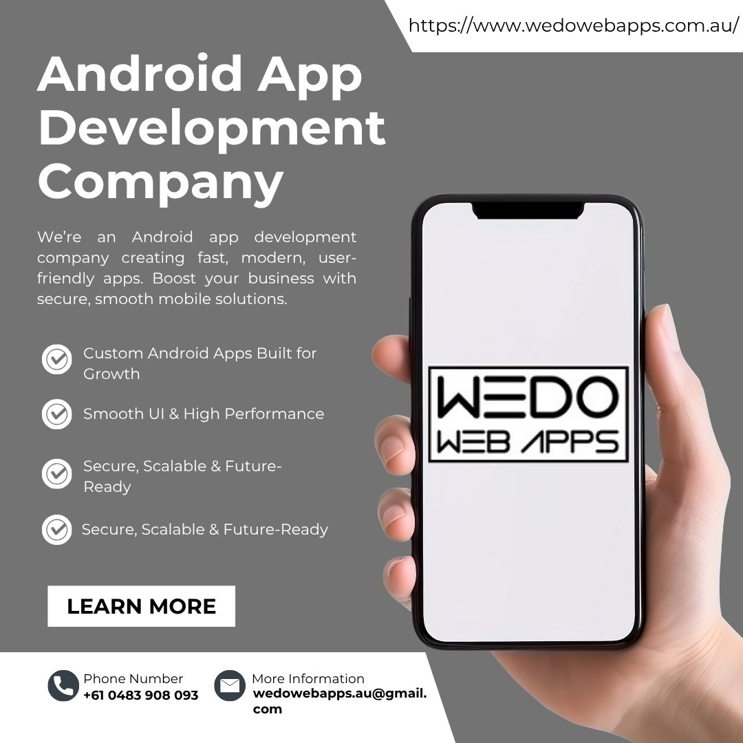 wedowebappsau's tweet image. Expert Android App Development for Business Growth

Get secure, user friendly Android apps tailored to boost engagement, performance, and long-term growth.
🌐 wedowebapps.com.au/android-app-de…

#AndroidAppDevelopmentCompany #MobileSolutions #DigitalGrowth #CustomApps