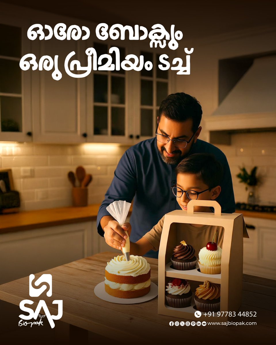 Sajbiopakin's tweet image. ഓരോ ബോക്സും ഒരു പ്രീമിയം ടച്ച്

#sajbiopak
#freshlookpackage
#customcakepackaging
#packaging
#cakeboxes
#sweetpackaging
#packyourbrand
#packwithsweetness
