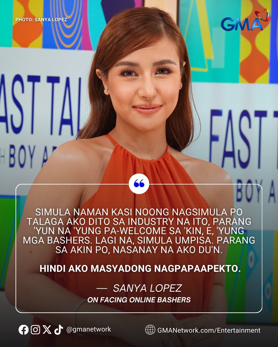 gmanetwork's tweet image. Sa pagbisita ni Sanya sa #FastTalkWithBoyAbunda nitong Miyerkules, November 19, sinagot ni Sanya ang tanong ni King of Talk Boy Abunda kung papaano siya naapektuhan ng maganda at hindi maganda sa social media.

#KapusoTalks 
#KapusoShowbizNews