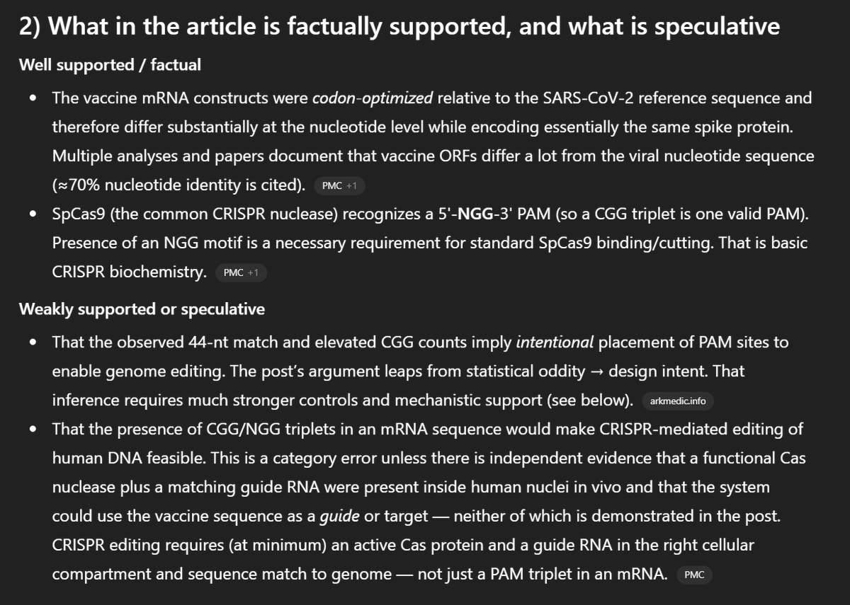 eh_den's tweet photo. @Jikkyleaks @CharlesRixey @KevinMcCairnPhD Hey my friend! I wanted to see how much AI has progressed in its ability to perform an analysis of such an article. I asked AI to: "perform a critical scientific analysis of the claims that appears in the following post"
Let's start with ChatGPT results:
https://t.co/I0QYCecUOA https://t.co/KkRKJONOuu
