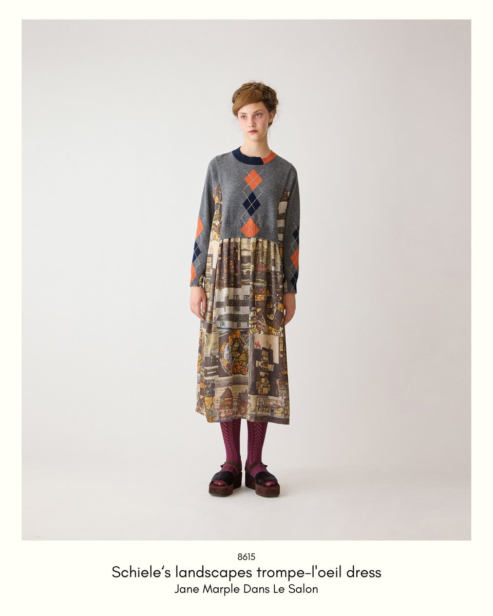 ジェーンマープル ワンピース ジェーンマープル”本棚”モチーフのワンピース＆ブラウス発売