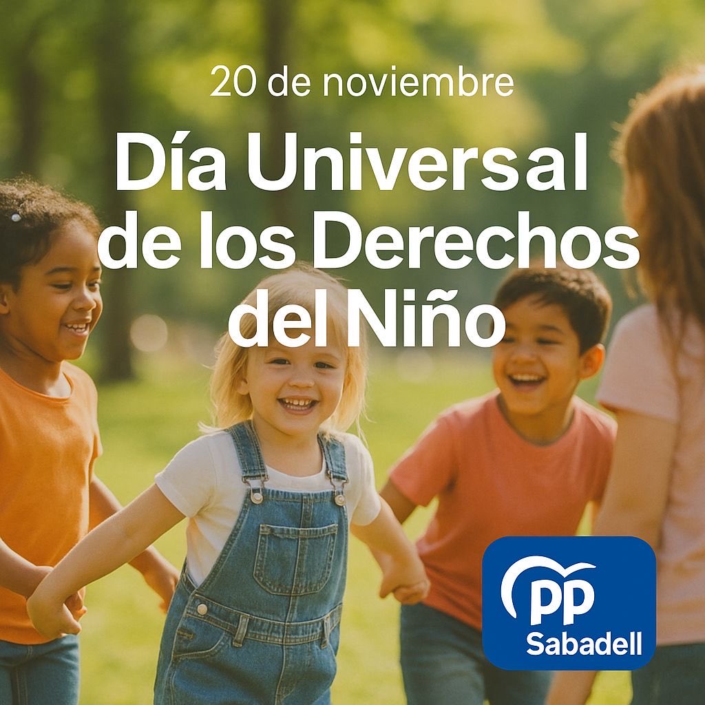 Hoy, día 20 celebramos el Día Universal de los Derechos del Niño.

Recordamos que todos los niños y niñas tienen derecho a crecer protegidos, respetados y con oportunidad es de futuro.

Cuidar de la infancia hoy es construir una sociedad más justa y con más esperanza para mañana.