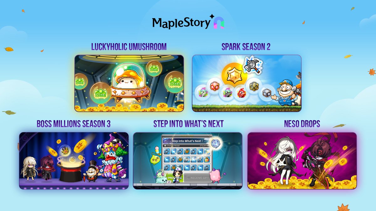loisegevana's tweet photo. Big week for @MaplestoryU 
$50M Ecosystem Fund
5 New Events on MSN, 5th Job Soon!
Launch of MSU X Friends Program 
Win Best RPG/People's Choice on GAM3 Awards 
$NXPC pumping

Spread the word 🍄 https://t.co/tZ2Tn78a7I