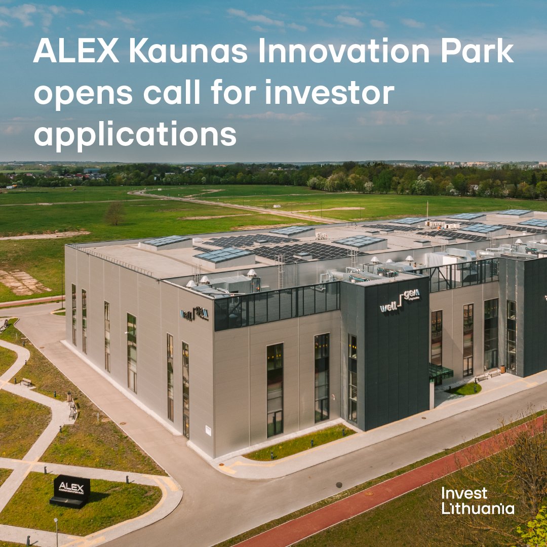 🌱 #Lithuania’s ALEX Innovation Park in #Kaunas is opening its doors to new investors.

Land plots with full infrastructure are now available – part of a national effort to drive high-value innovation through science-business collaboration. ⤵️
investlithuania.com/news/alex-kaun…