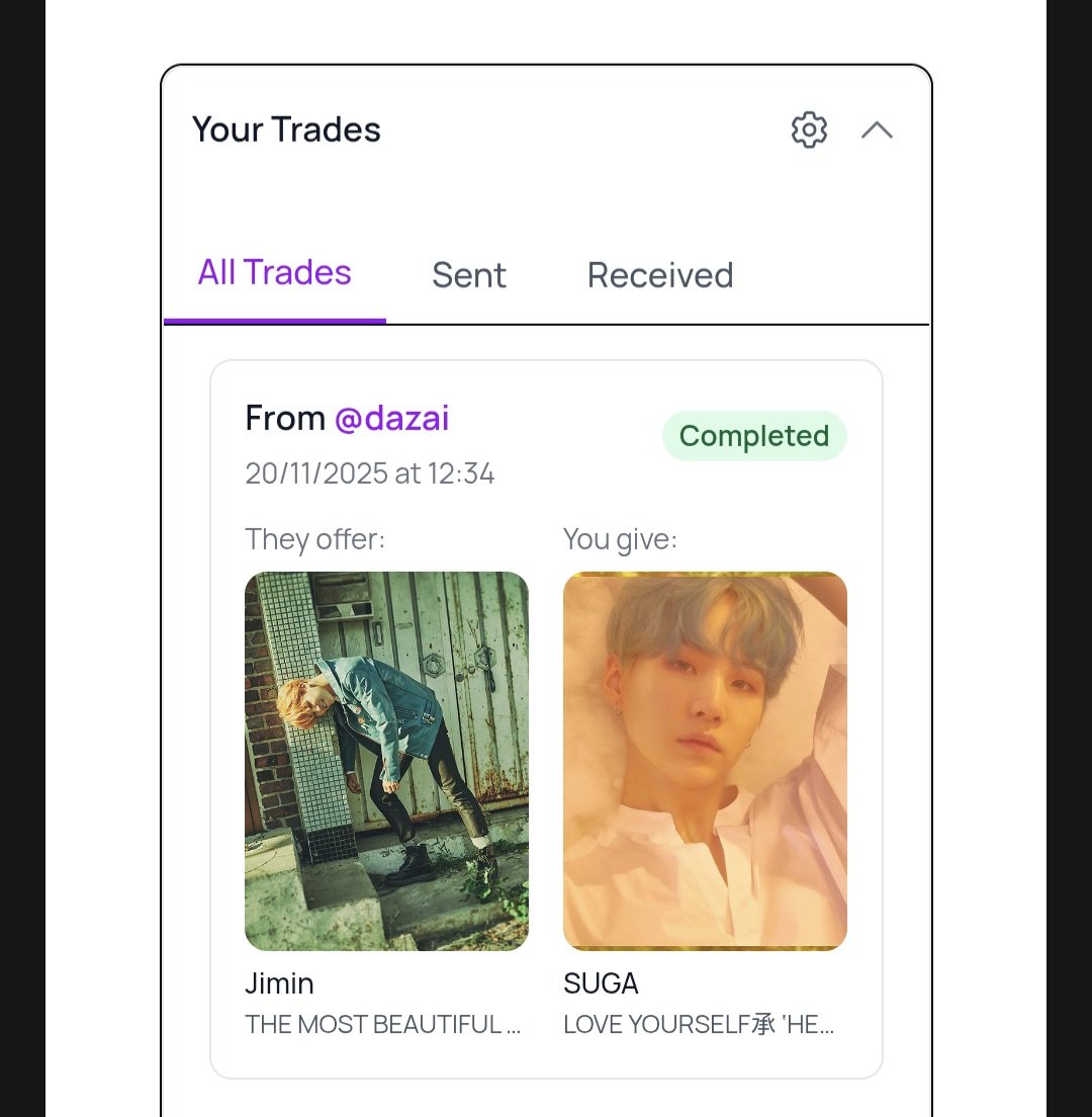 mini_minimo's tweet image. My first successful trade! 💜