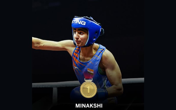 sambad_odisha's tweet image. #ବିଶ୍ବ_ବକ୍ସିଂ_ଚାମ୍ପିଅନ୍‌ସିପରେ_ଭାରତକୁ_ସ୍ବର୍ଣ୍ଣପଦକ
-ବିଶ୍ବ ବକ୍ସିଂ ଚାମ୍ପିଅନ୍‌ସିପରେ ଭାରତକୁ ସ୍ବର୍ଣ୍ଣପଦକ 
-୪୮କିଲୋ ବର୍ଗରେ ମୀନାକ୍ଷୀ ହୁଡ୍ଡା ଆଣିଲେ ସ୍ବର୍ଣ୍ଣପଦକ
#Sambad #BoxingChampionship #MinakshiHudda