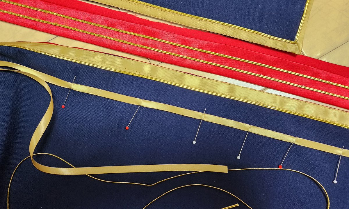 試しにやってみたリボン＋コードの縁取り、可愛いかも！写真で目立たせるにはコードもう少し太い方が良かった気はする🤔
#なのん製作記録