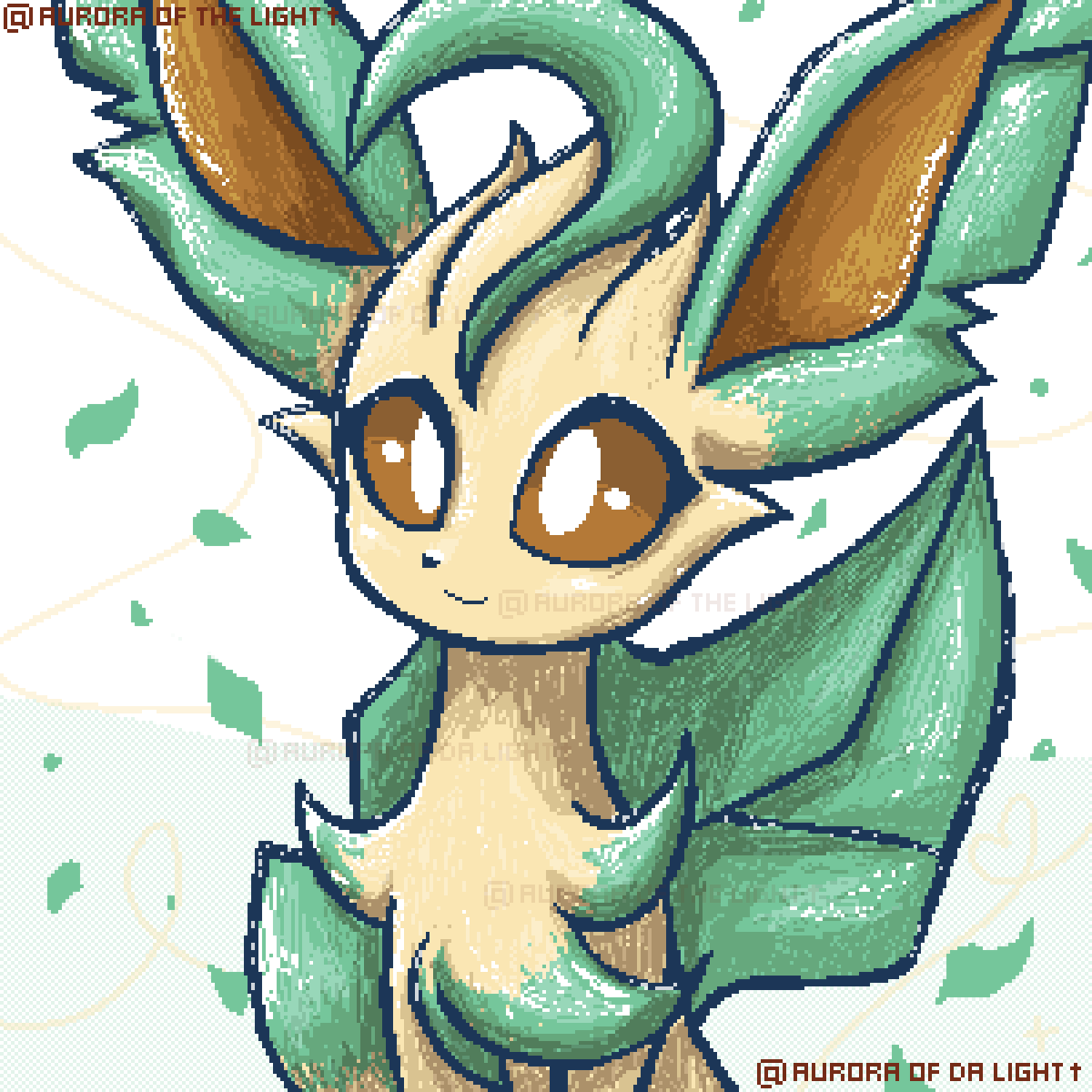 AuroraOFDaLight's tweet image. #Leafeon #Eeveelution #pixelart