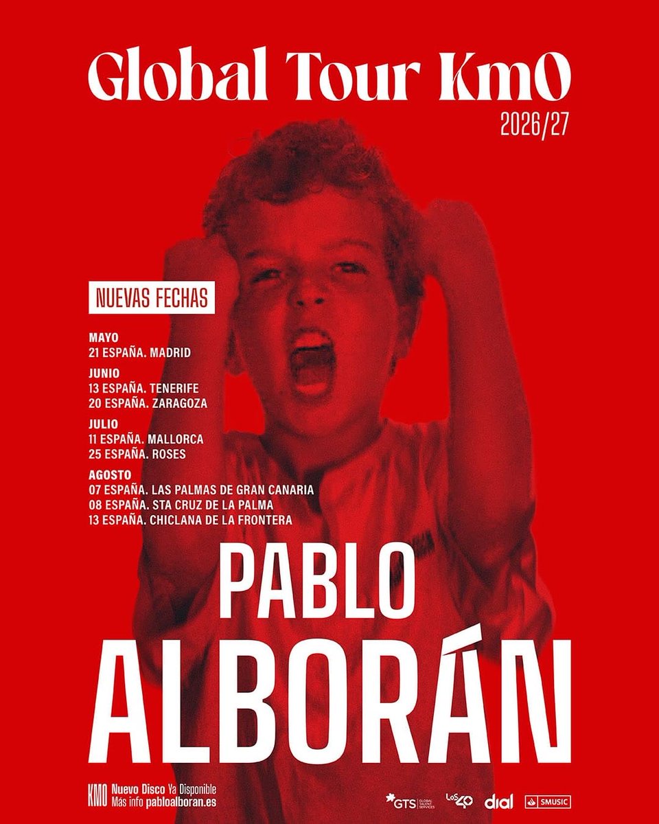 #INFO Nueva fecha concierto <a href="/pabloalboran/">Pablo Alborán</a> en Las palmas de Gran Canaria🇪🇸 
👉🏻7 Agosto  (Gran Canaria Arena)
🎟️ YA Preventa fans hasta mañana a las 11.59hrs. (Habéis recibido un email con el código) 
🎟 Venta General mañana a las 12hrs