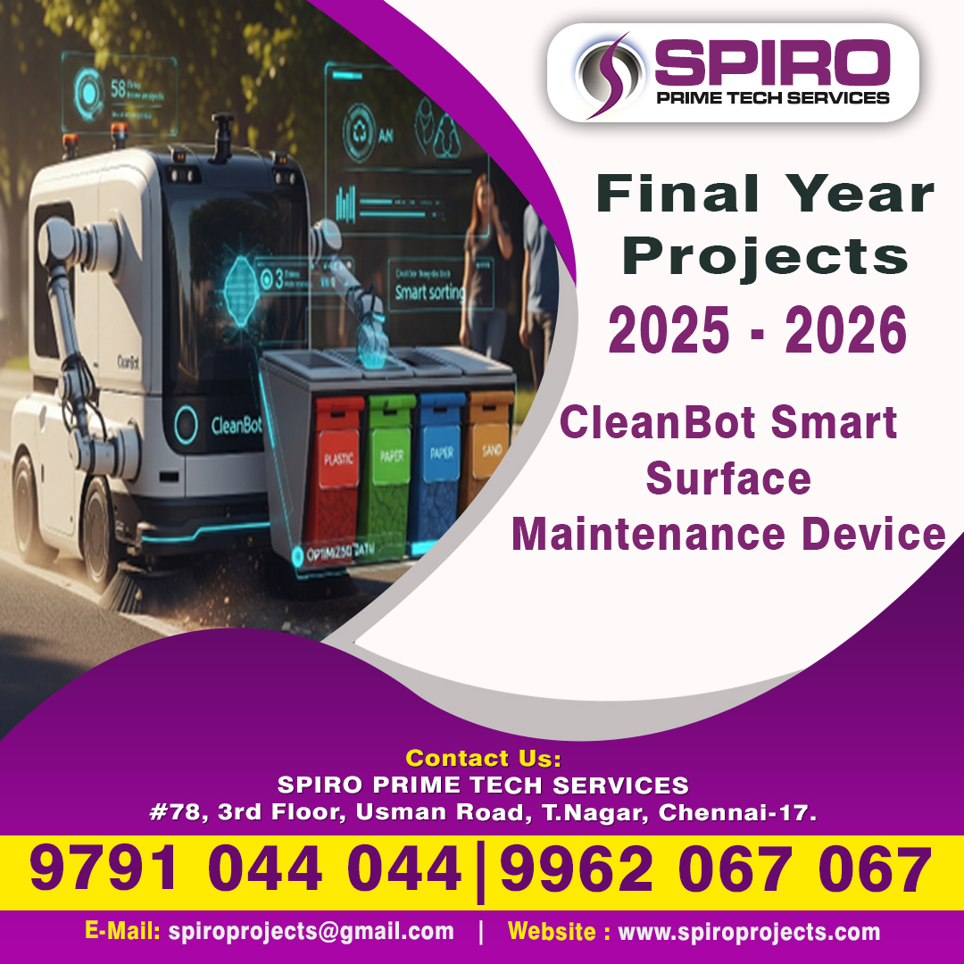 Spiroprojects's tweet image. CleanBot Smart Surface Maintenance Device
#CleanBot  #SmartSurface #MaintenanceDevice

This product is an intelligent cleaning solution that autonomously maintains surfaces using AI-powered navigation for efficient operation.

#spiro #spirotech #spiroprojects