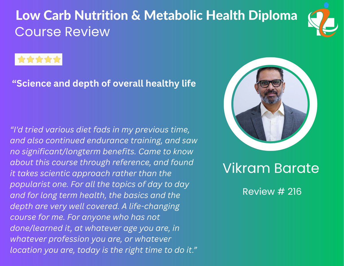 Course review # 216
Congratulations, Vikram Barate on completing the course.
We wish you all the best!

Course Link: elearning.dlife.in/shop/6-month-l…