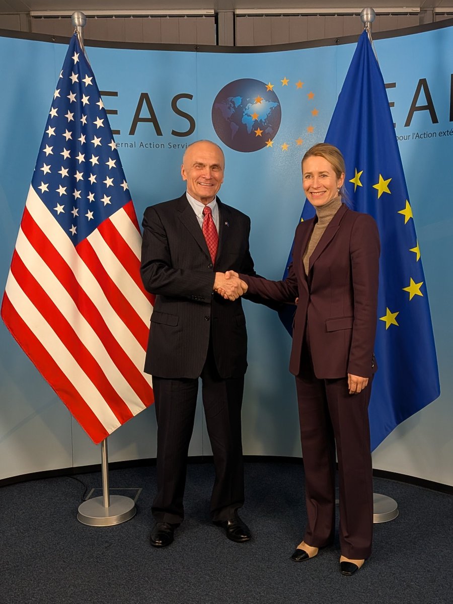It was a pleasure meeting with HRVP @KajaKallas. I look forward to continuing our discussions on U.S.-EU cooperation to address key foreign policy issues such as ending the Russia-Ukraine war, peace in the Middle East, and addressing the challenges posed by China.