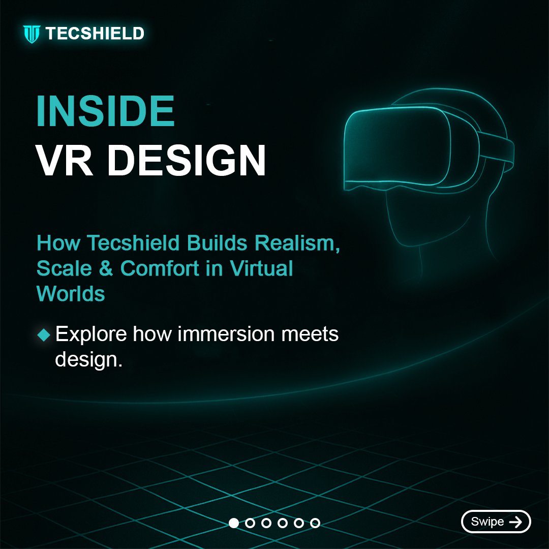 TecshieldO's tweet image. (1/1)
🕶️ Virtual Reality is more than a headset — it’s a new design philosophy.
At Tecshield, we craft VR experiences that balance realism, scale, comfort, and emotion.
👇 Swipe through to see how we make immersion feel natural.

#tecshield #augmentedreality #vrdevelopment #vr