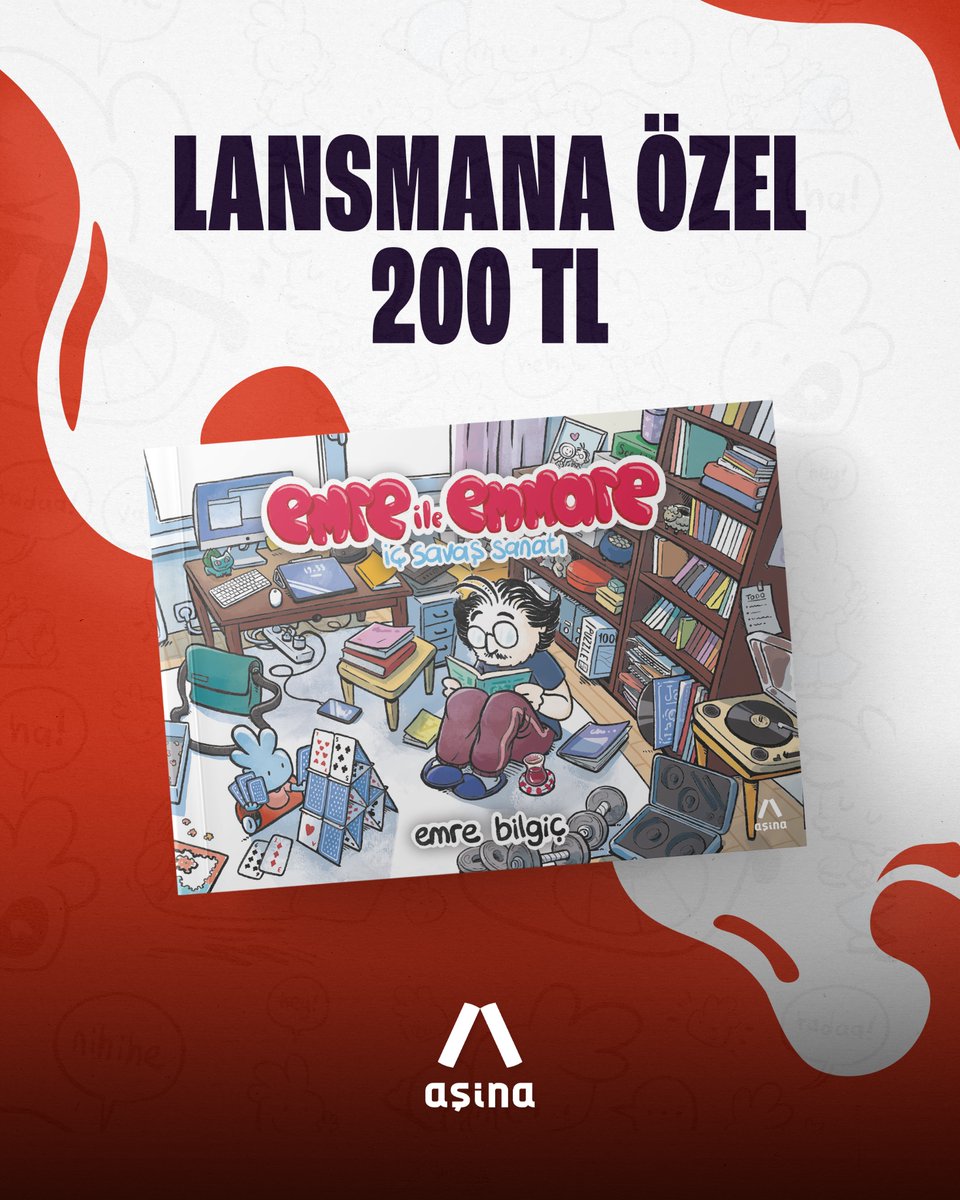 asinakitap's tweet photo. 📚 Aşina Kitap olarak Emre Bilgiç’in “Emre ile Emmare” kitabının lansmanı ve imza gününde sizlerle buluşuyoruz. 
Nefisle mücadeleyi özgün bir dille ele alan bu eser üzerine sohbet etmek ve yazarla tanışmak isteyen tüm okurlarımız davetlidir. https://t.co/QGMSSRimmI
