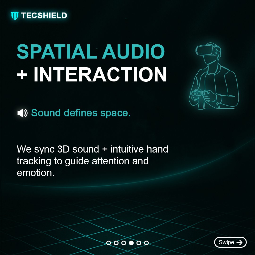 TecshieldO's tweet image. (1/1)
🕶️ Virtual Reality is more than a headset — it’s a new design philosophy.
At Tecshield, we craft VR experiences that balance realism, scale, comfort, and emotion.
👇 Swipe through to see how we make immersion feel natural.

#tecshield #augmentedreality #vrdevelopment #vr