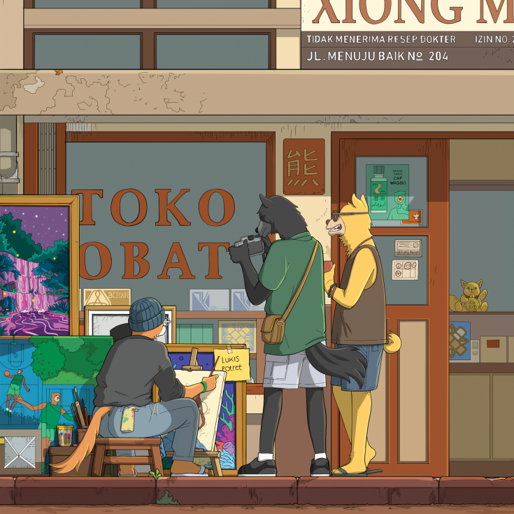 A few weeks ago, we turned a double court in Surakarta into a giant art piece... So we’re dropping a new Momint to celebrate it.

Each piece was crafted by our Indonesian art team as an ode to their home.

All proceeds fund more courts and bring Solana art to life. Minting soon.