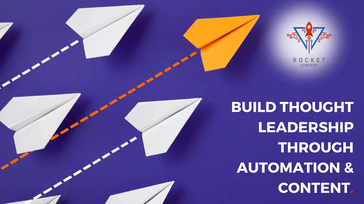 RocketContentUK's tweet image. Establish authority with Rocket Content and marketing automation. Our authoritative guides &amp;amp; presentations, coupled with Marketo&apos;s distribution, position your brand as a thought leader. Start your journey at ow.ly/hup550Qxfuv. #ThoughtLeadership #ContentMarketing