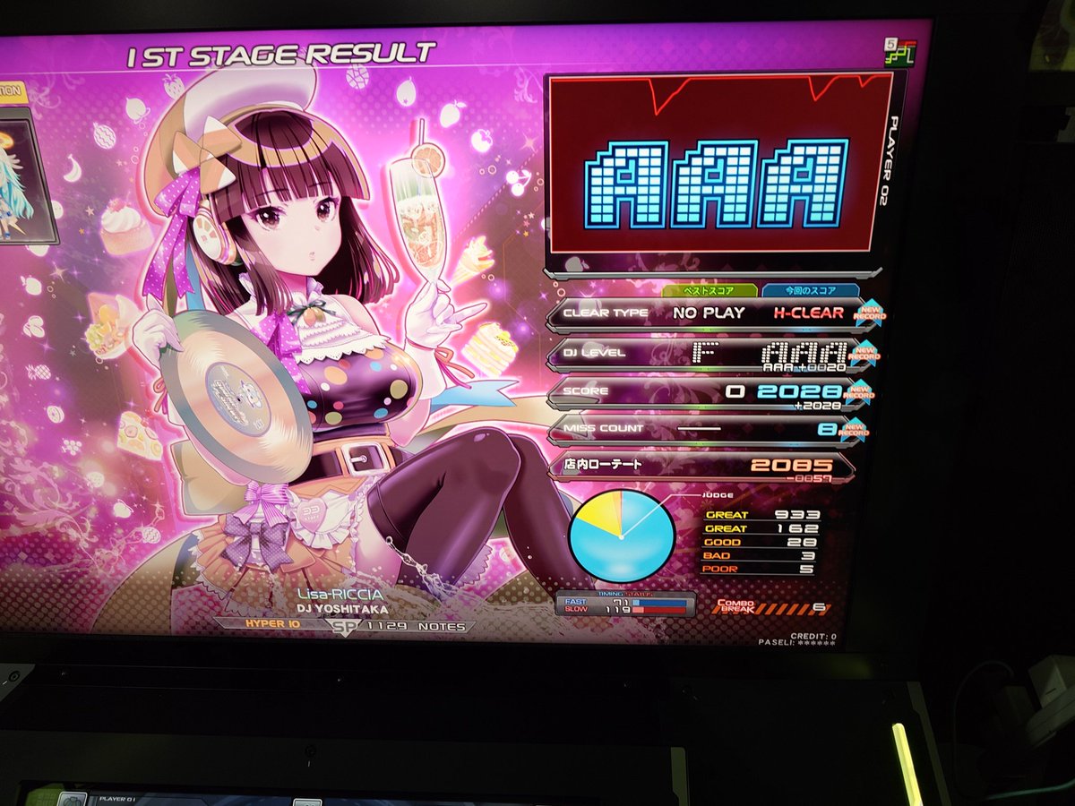 Lisa-RICCIA SPH 初見鳥乗せ 俺リサリシア！ #IIDX