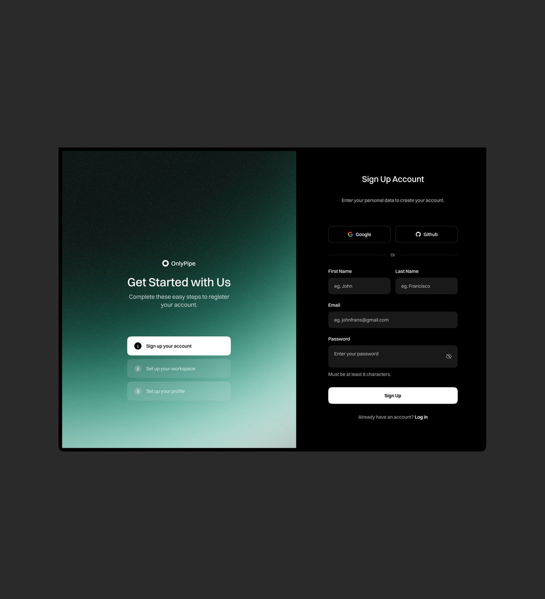 uiux_hamad's tweet image. Experimental Mesh Gradient on Sign Up Page