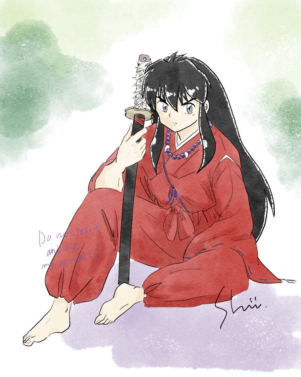 もんのすごい煮詰まってるー😭
作業が全然進まんので、
気分転換に犬夜叉描いた。

今日は新月なので、朔犬くん♡

#犬夜叉
#朔犬