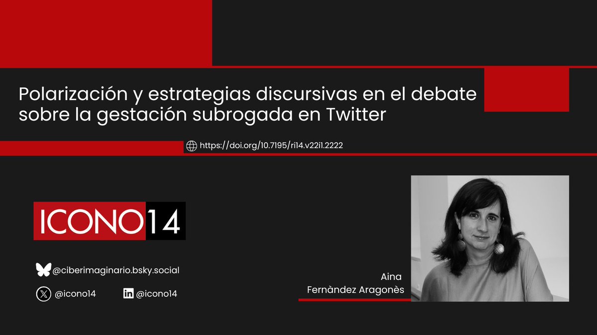 ¡Nuevo pódcast publicado! 🎙️ | Hoy hablamos con Aina Fernàndez Aragonès sobre “Polarización y estrategias discursivas en el debate sobre la gestación subrogada en Twitter” 📲🗣️ | Disponible en 👉 vimeo.com/1136839690?sha… ¡No te lo pierdas! 

#ICONO14 #Journal #Subrogada #X