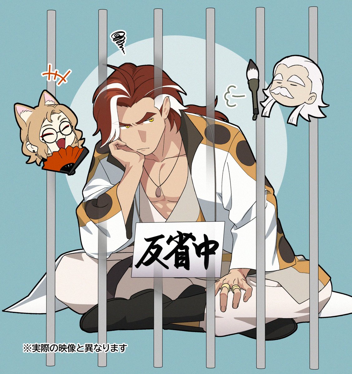Okurase's tweet photo. ここ池年も檻に入れられてるのかと勘違いしてたので記念(？)に描いた　#羅小黒戦記2 https://t.co/3lWixkKC1L