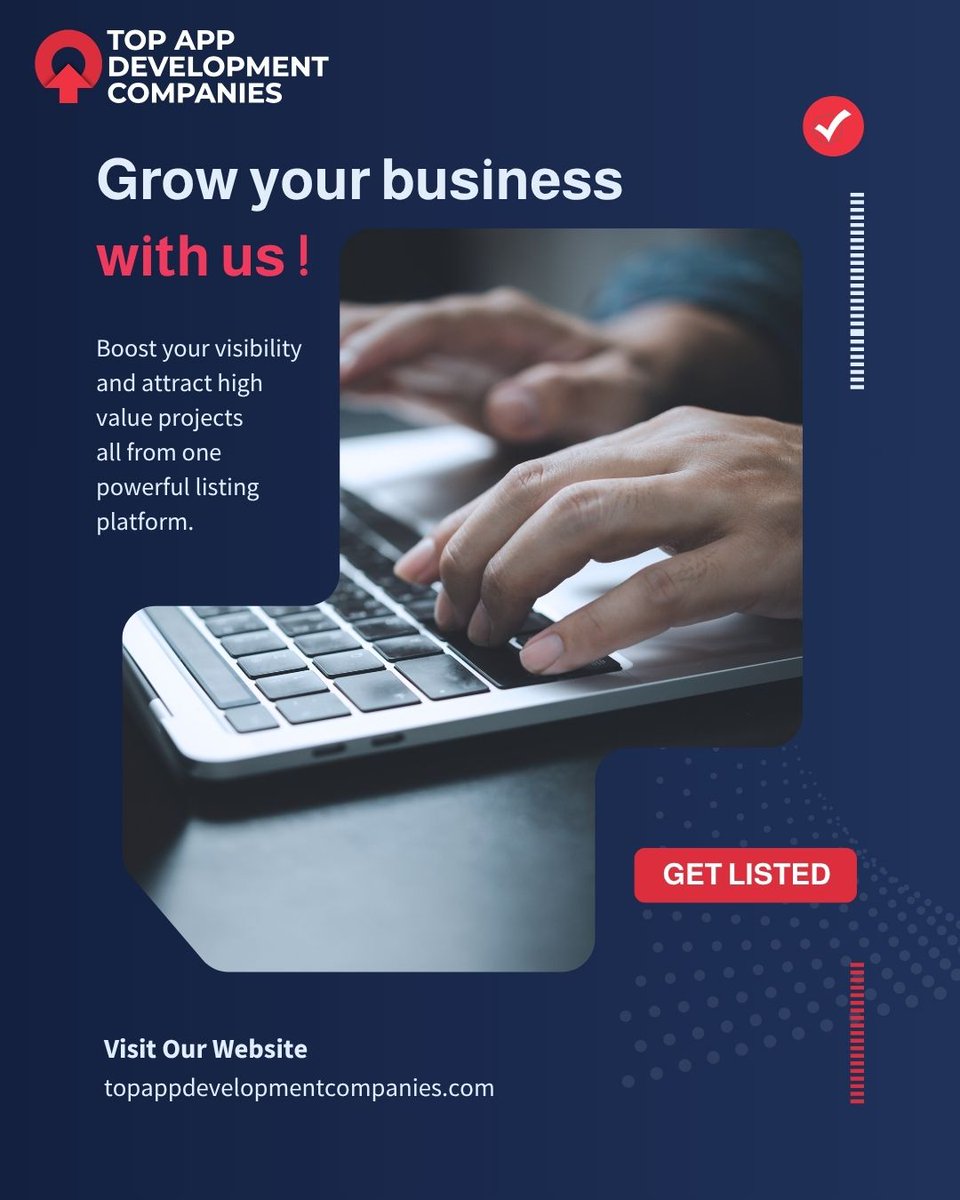 topappcompanies's tweet image. Want more clients to discover your app development company? 

Get listed on a platform where businesses come ready to hire.

Boost visibility. Build credibility. Attract high-value projects.

#AppDevelopment #TechBusiness #GetListed #Developers #StartupEcosystem #SoftwareCompany