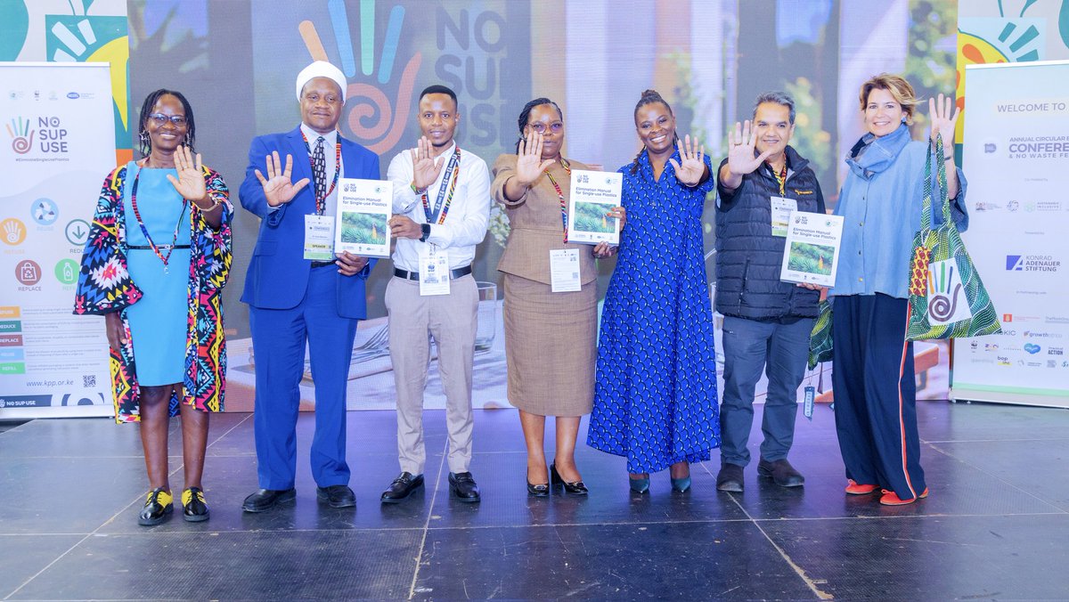 KPlasticspact's tweet image. The No Single-Use Plastics Campaign is officially launched! A landmark initiative brought to life in collaboration with @WWF_Kenya, this campaign sets the stage for a bold shift toward a #cleaner, #greener future, and aims to #EliminateSingleUsePlastics