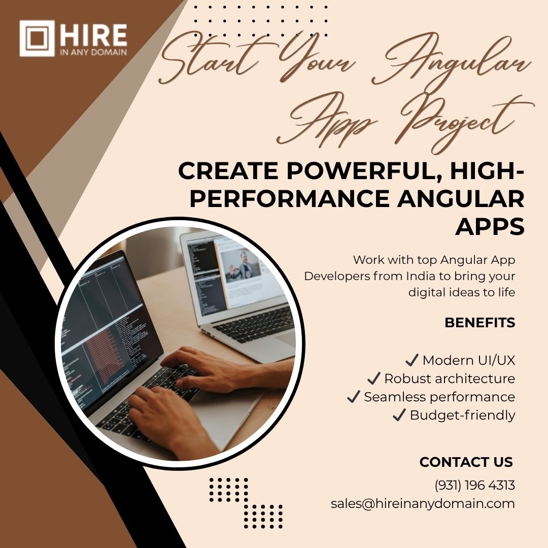 hireinanydomain's tweet image. Build powerful mobile &amp;amp; web apps with a dedicated Angular App Developer from India.
📩 sales@hireinanydomain.com
 🌐 hireinanydomain.com
 📞 +91 9311964313
Visit: hireinanydomain.com/hire-angular-d…
#HireAngularDeveloper #AngularAppDeveloperIndia #AngularExperts #FrontendDeveloperIndia