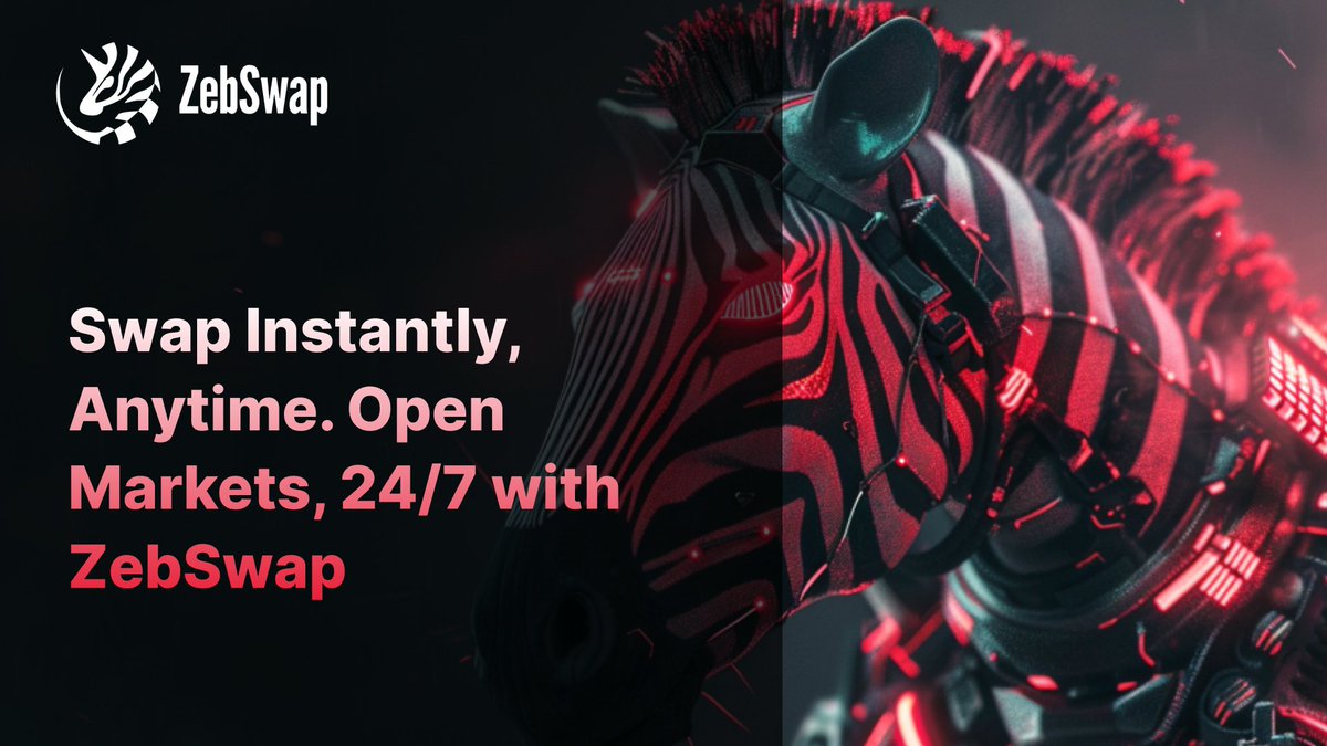 ZebSwap_DEX's tweet image. 🌐🚀 Introducing ZebSwap: Your gateway to decentralized trading!

Swap cryptocurrencies instantly without middlemen or KYC. Enjoy lower fees, 24/7 availability, and full control of your assets! 💪💰

#ZebSwap #DeFi #Crypto