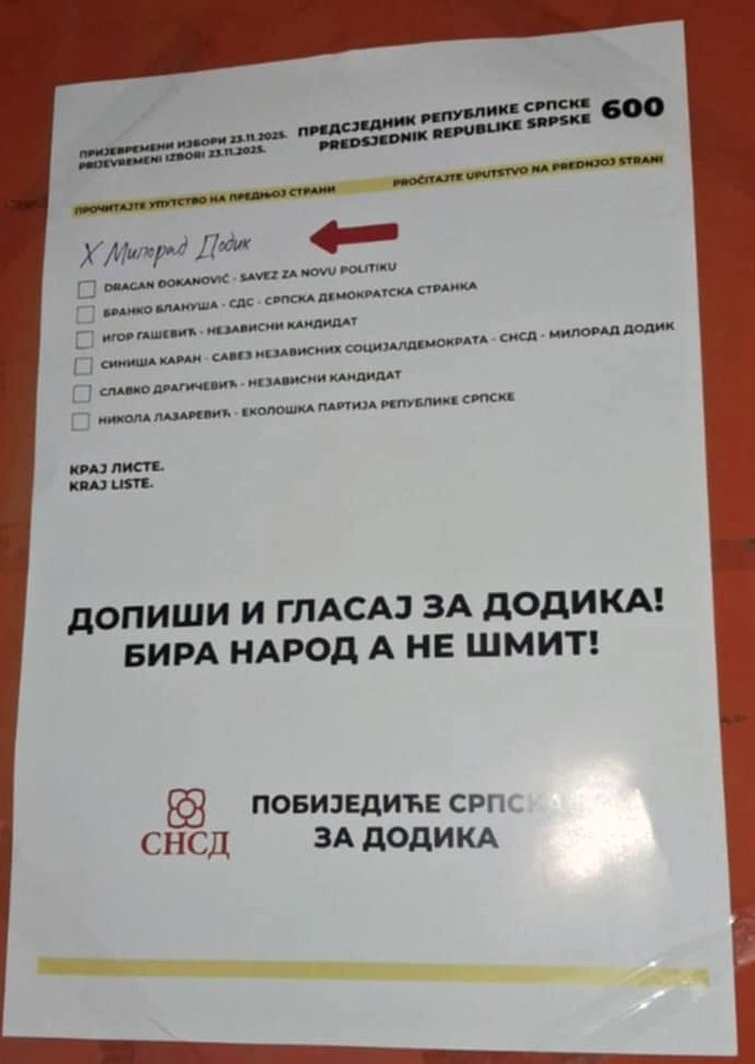 Могу ли ишта урадити за Републику Српску, осим подвала, прљавштина и издаја.

*Лако се може пронаћи Штампарија којаје ово радила и тако доћи до наручиоца.