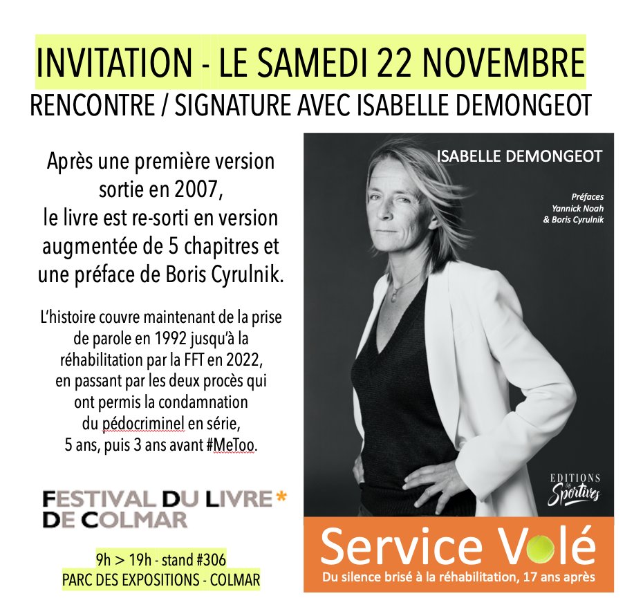 IsaDemongeot's tweet photo. DEMAIN #RencontronsNous #MaReparation
@FDLColmar https://t.co/QTfGbWeueh