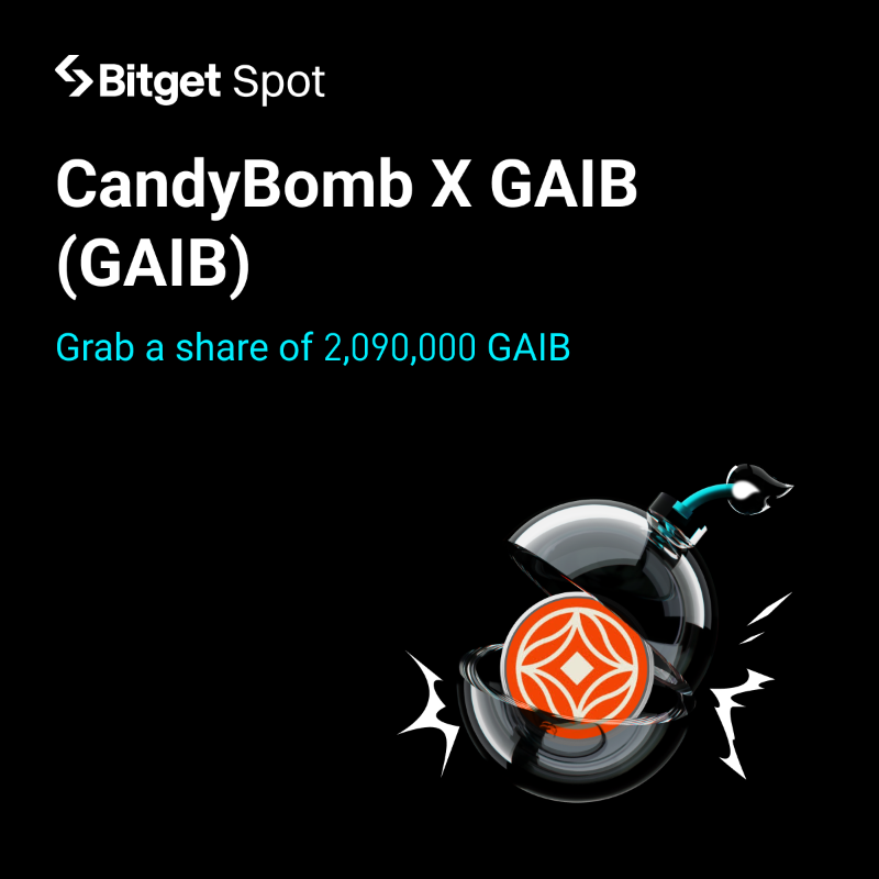 bitget's tweet photo. Bitget x @gaib_ai Carnival: Grab a share of 2,090,000 $GAIB airdrop! 

🍬 CandyBomb – Trade to share 1,190,000 GAIB
⛏️ PoolX – Lock BTC to share 900,000 GAIB

Join now ⤵️