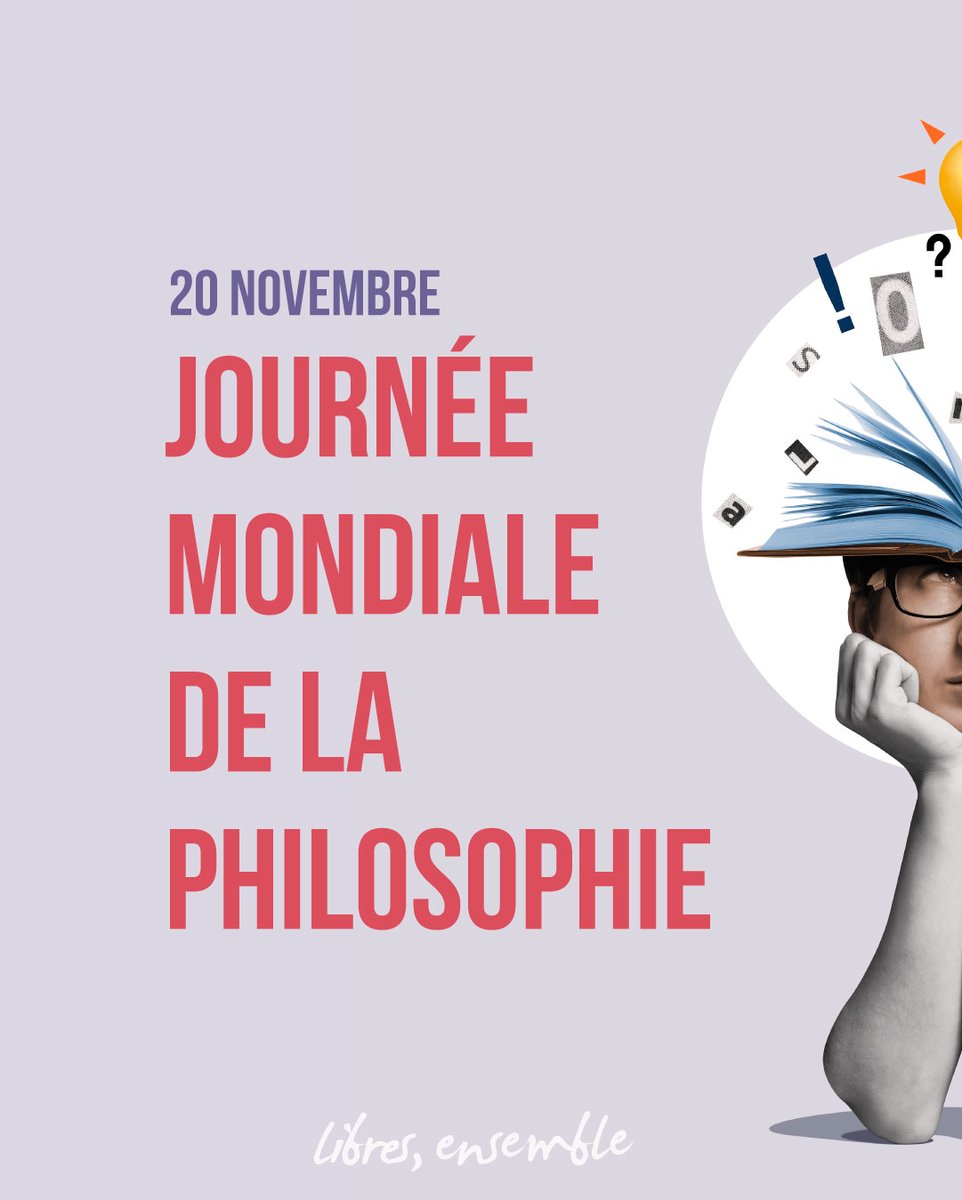 ActionLaique's tweet image. Journée mondiale de la #philosophie: l&apos;occasion de rappeler l&apos;urgence de mettre en place un cours de philosophie et citoyenneté (#CPC) de 2 heures pour TOUS les élèves!
#enroutepourles2h