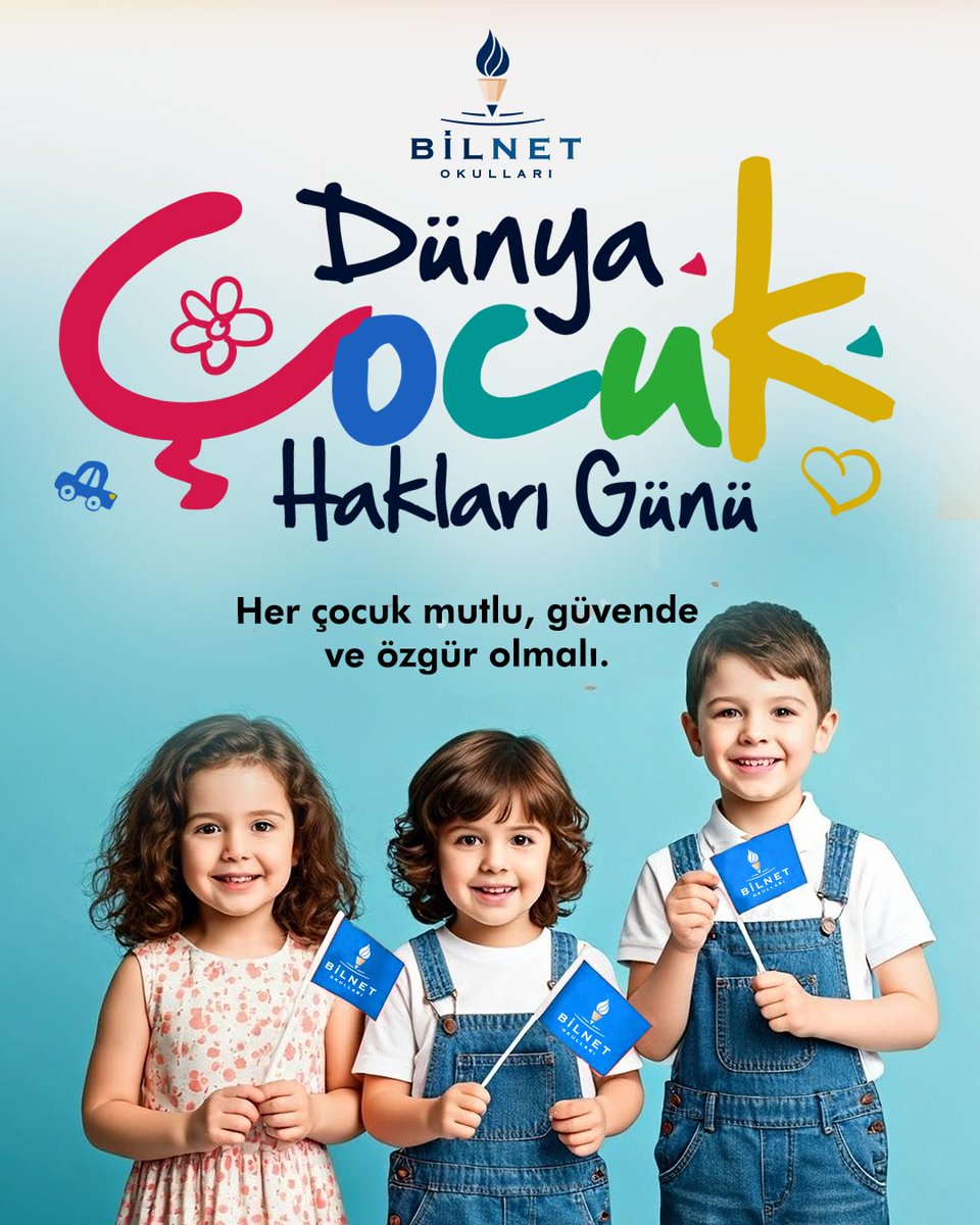 Dünya Çocuk Hakları Günü

Her çocuk mutlu, güvende ve özgür olmalı.

#BilnetOkulları #BilnetSchools #DünyaÇocukGünü