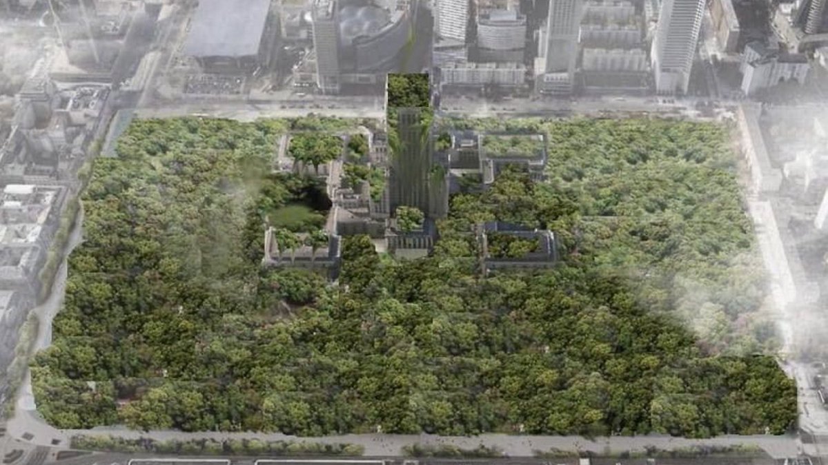 "Dżungla" wokół PKiN... co o tym sądzicie? Podobne wizualizacje krążąc w sieci już wiele lat... mi się podoba