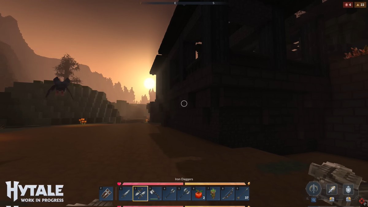 BaseultI's tweet photo. @Simon_Hypixel Will custom shaders be a thing? Right now the sun feels pretty absent and cold, with no real impact to the world. I did some AI magic to show what I would like to see. 

First one is the original and second one the Ai. https://t.co/18m1yNHJWJ