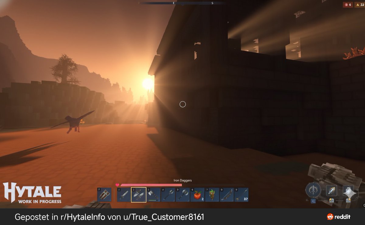 BaseultI's tweet photo. @Simon_Hypixel Will custom shaders be a thing? Right now the sun feels pretty absent and cold, with no real impact to the world. I did some AI magic to show what I would like to see. 

First one is the original and second one the Ai. https://t.co/18m1yNHJWJ