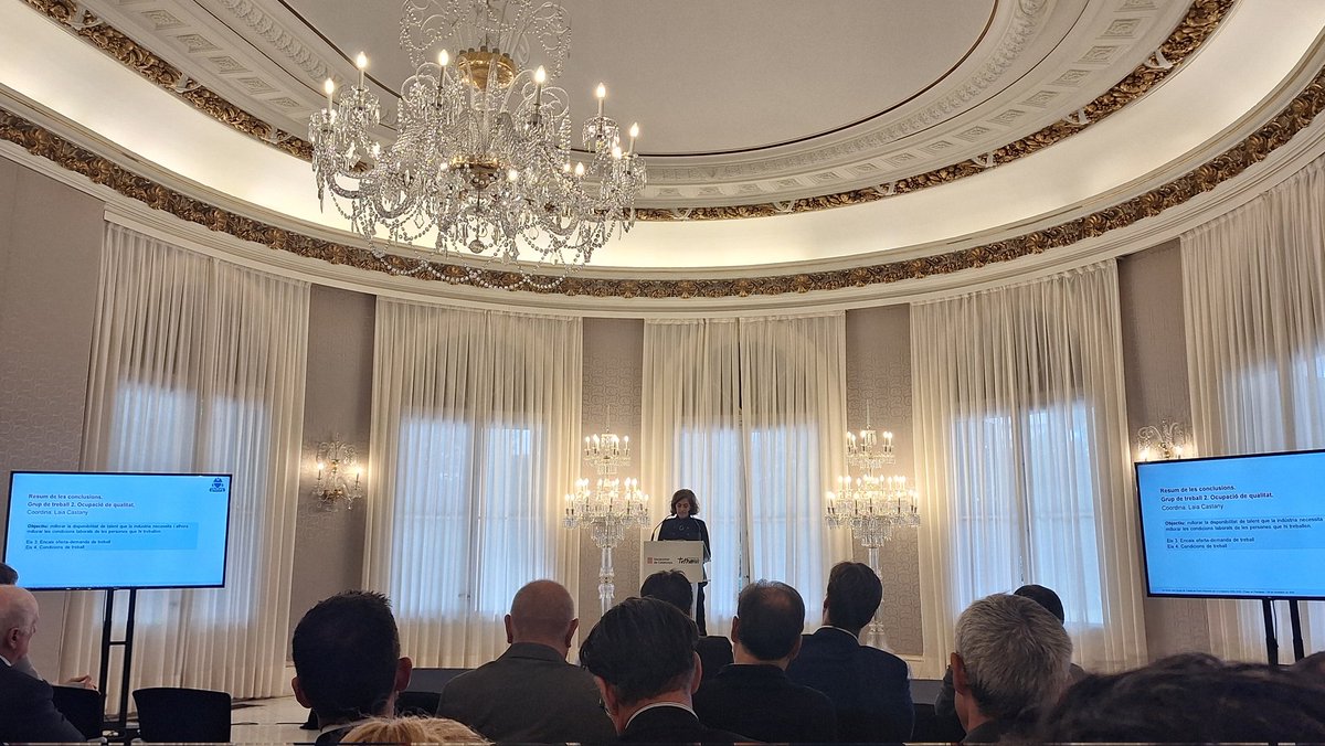🔝Conclusions del Pacte Nacional d'Indústria <a href="/empresacat/">Empresa</a> on hem participat al GT2 -Ocupació de qualitat, per millorar la disponibilitat de talent industrial! 🎓#FP Dual 🧭#Orientació 🎯#Acreditaciódecompetències <a href="/fundaciobcnfp/">Fundació BCN FP</a> <a href="/fpcatalunya/">FP Catalunya</a>