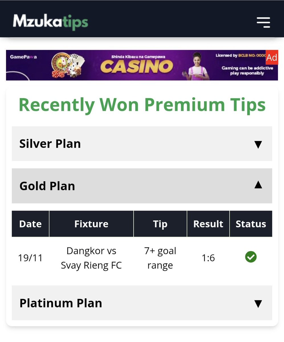 MaxonAiro's tweet image. The international break is finally over and @MzukaTips is here to give you the best tips! 

2/3 premium tips won ✅️
7/10 Free games won ✅️

Get today&apos;s tips instantly on your phone via sms! 📲 mzukatips.com