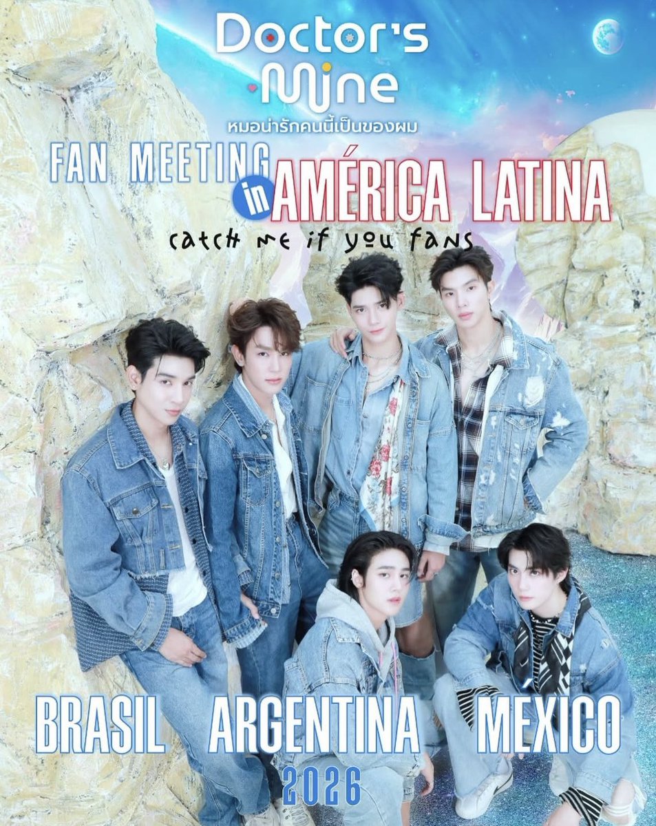 npblent's tweet image. VEM AÍ! A SpotLive Events anunciou a vinda do elenco de Doctor’s Mine ao Brasil em 2026🇧🇷

Mais informações serão divulgadas em breve.

#DoctorsMine @Kongthuppdc 
#MonPak #LongArm #TopKrismon