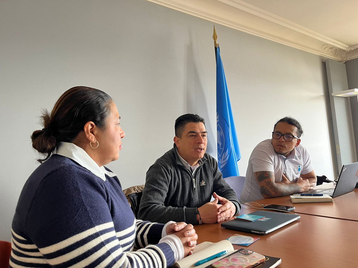 Visitamos la sede de <a href="/ONU_derechos/">ONU Derechos Humanos - América del Sur</a> en #Ginebra donde dialogamos e impulsamos la importancia y potencial transformados del #AFP para la atención y superación de las múltiples conflictividades que aun vive Colombia. La implementación integral es la ruta!